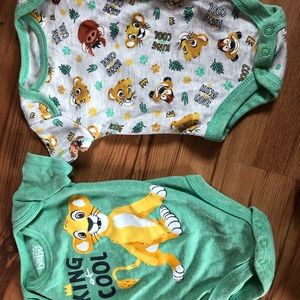 Newborn Disney onesies